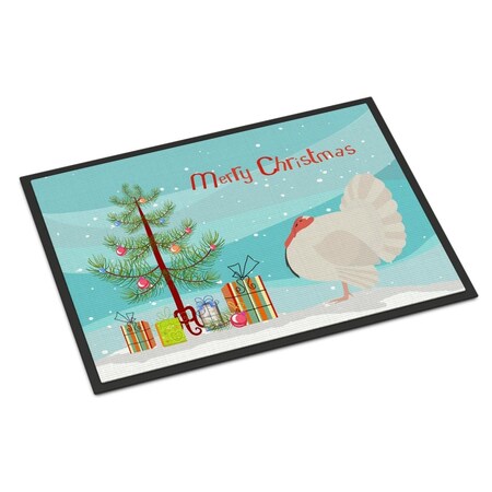 Carolines Treasures White Holland Turkey Christmas Indoor or Outdoor Mat, 18 x 27 in. BB9350MAT